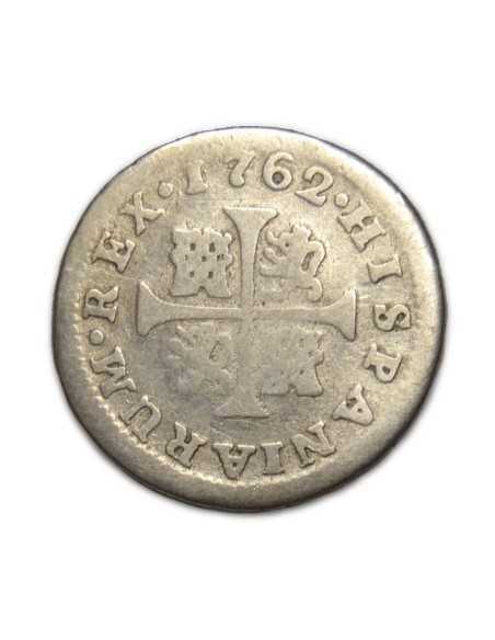 CARLOS III - 1/2 Real 1762 Madrid