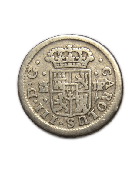 CARLOS III - 1/2 Real 1762 Madrid