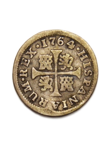 CARLOS III - 1/2 Real 1764 Madrid