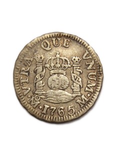 CARLOS III - 1/2 Real 1765 México