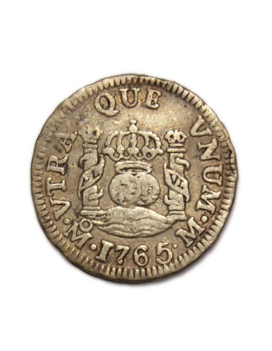 CARLOS III - 1/2 Real 1765 México