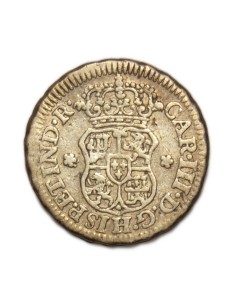 CARLOS III - 1/2 Real 1765 México 2