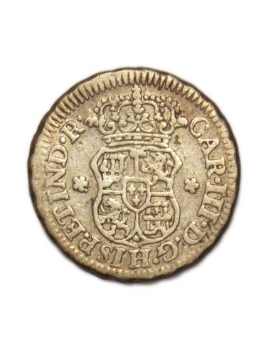 CARLOS III - 1/2 Real 1765 México