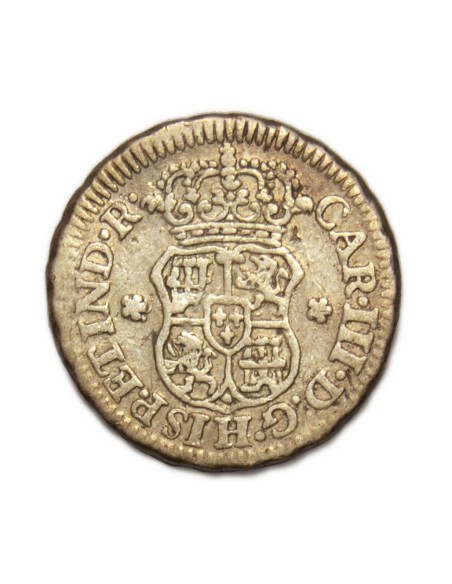 CARLOS III - 1/2 Real 1765 México