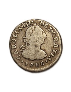 CARLOS III - 1/2 Real 1786 Lima