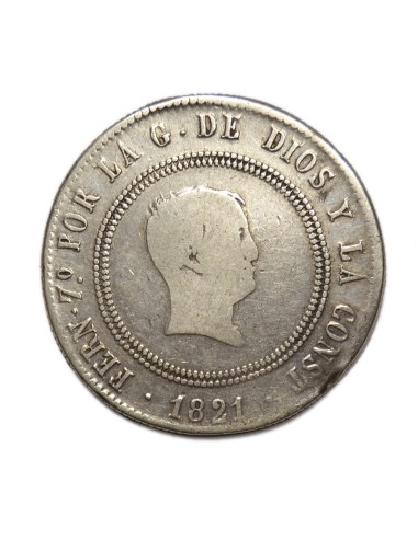 FERNANDO VII - 10 Reales 1821 Madrid