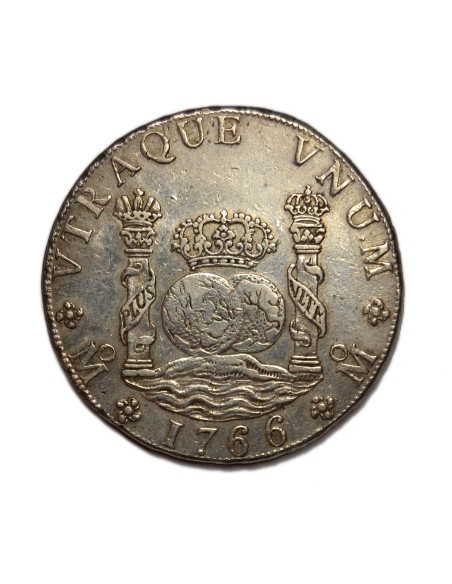 CARLOS III - 8 REALES 1766 México