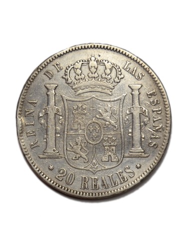 ISABEL II -  20 Reales 1857 Madrid