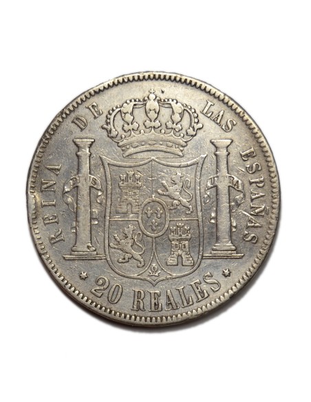 ISABEL II -  20 Reales 1857 Madrid