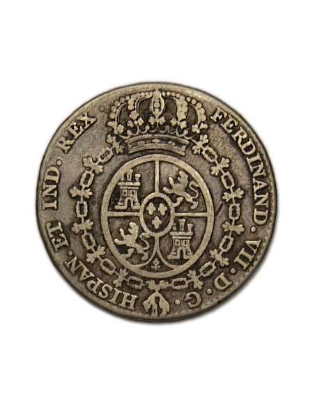 FERNANDO VII - Medalla Proclamación - módulo 2 Reales 1808 Madrid