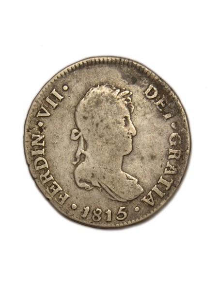 FERNANDO VII - 2 Reales 1815 Lima