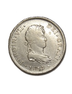 FERNANDO VII - 2 Reales 1819 Lima