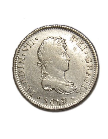 FERNANDO VII - 2 Reales 1819 Lima