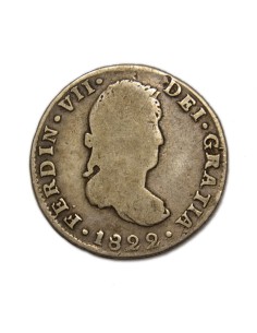 FERNANDO VII - 2 Reales 1822 Guanajuato