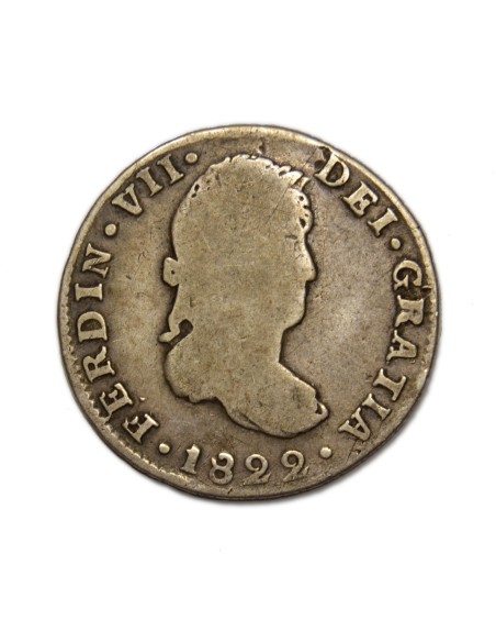 FERNANDO VII - 2 Reales 1822 Guanajuato