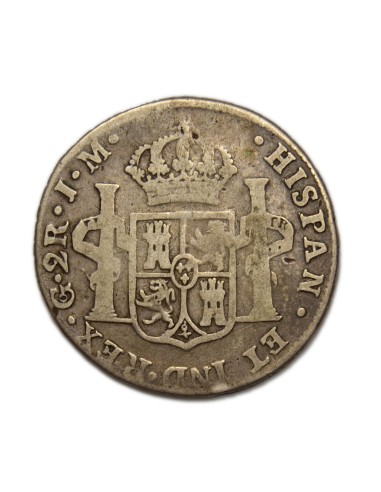 FERNANDO VII - 2 Reales 1822 Guanajuato