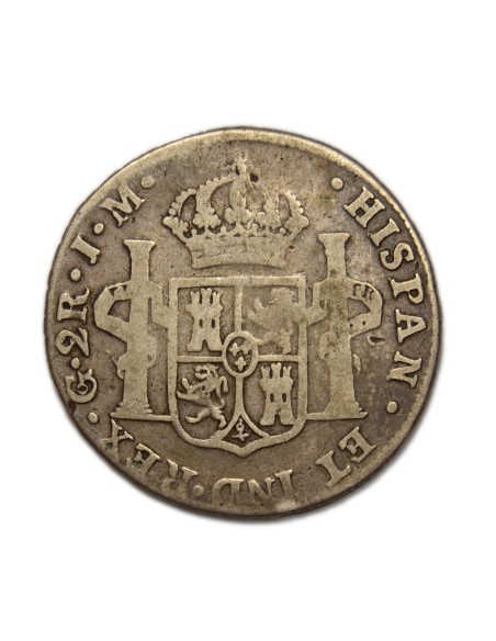 FERNANDO VII - 2 Reales 1822 Guanajuato