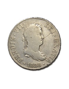 FERNANDO VII - 2 Reales 1828 Sevilla