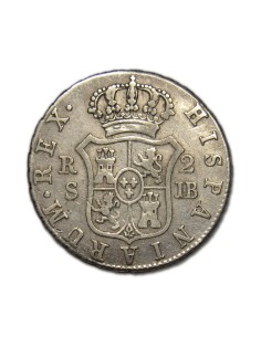 FERNANDO VII - 2 Reales 1828 Sevilla 2