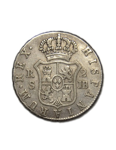 FERNANDO VII - 2 Reales 1828 Sevilla