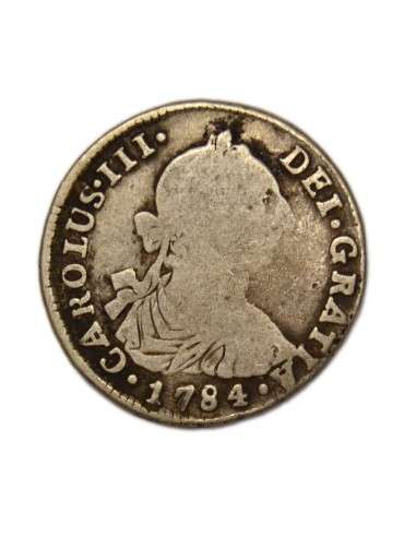 CARLOS III - 2 Reales 1784 Potosí