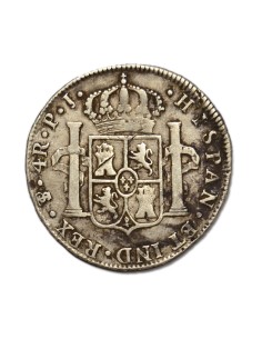 FERNANDO VII - 4 Reales 1822 Potosí 2