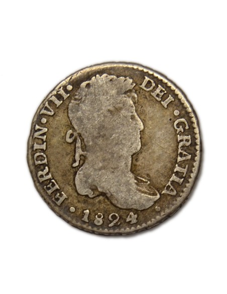FERNANDO VII - 1 Real 1824 Potosí