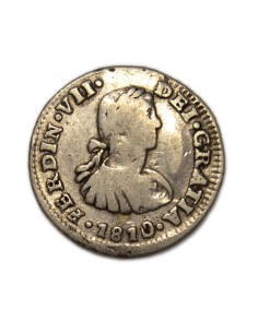 FERNANDO VII - 1/2 Real 1810 México