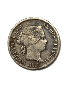 ISABEL II - 4 reales 1862 Madrid
