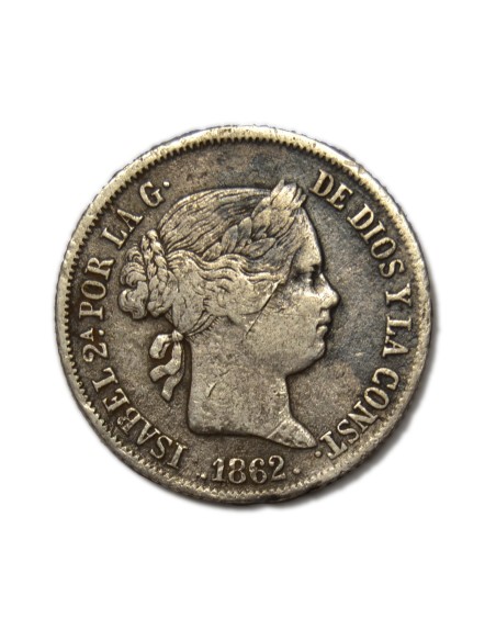 ISABEL II - 4 reales 1862 Madrid