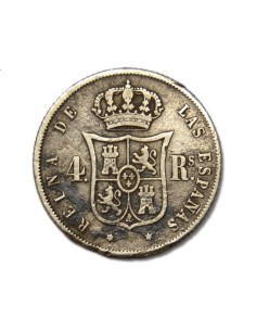 ISABEL II - 4 reales 1862 Madrid 2
