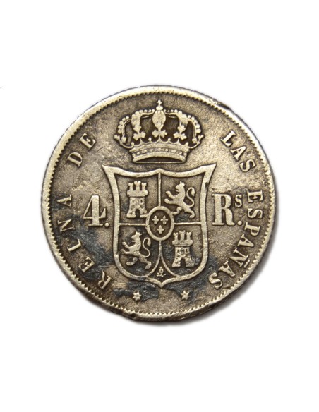 ISABEL II - 4 reales 1862 Madrid
