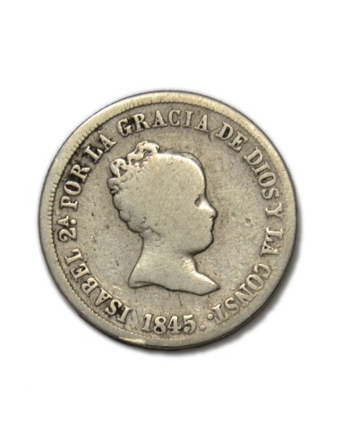 ISABEL II - 2 reales 1845 Madrid