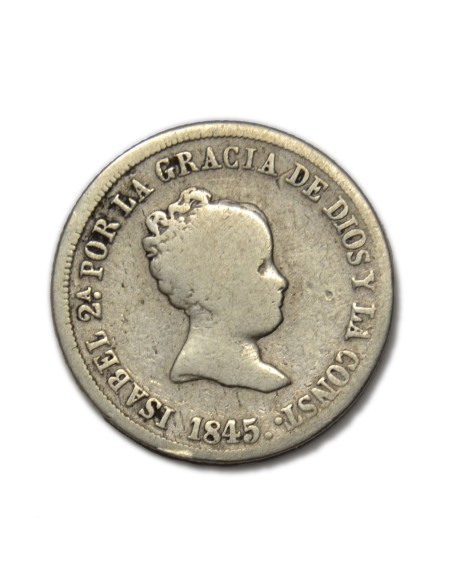 ISABEL II - 2 reales 1845 Madrid