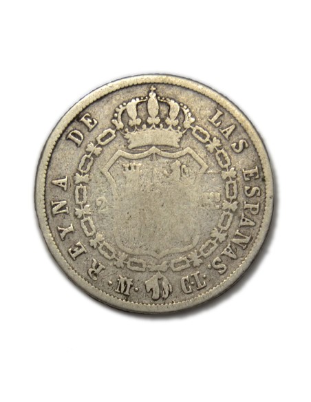 ISABEL II - 2 reales 1845 Madrid
