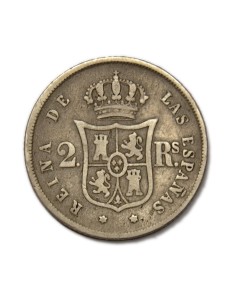 ISABEL II - 2 reales 1860 Madrid 2