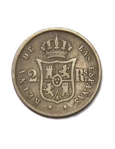 ISABEL II - 2 reales 1860 Madrid