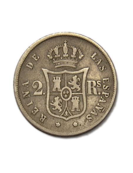 ISABEL II - 2 reales 1860 Madrid