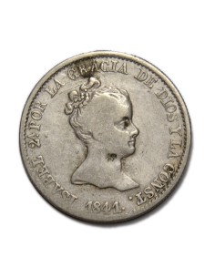 ISABEL II - 4 reales 1841 Barcelona
