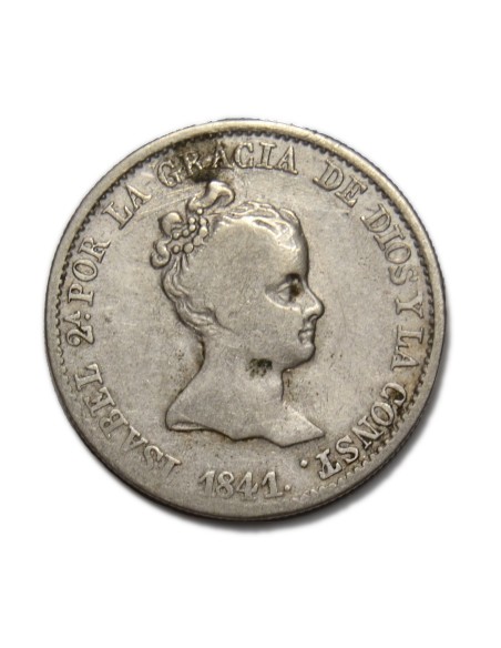 ISABEL II - 4 reales 1841 Barcelona
