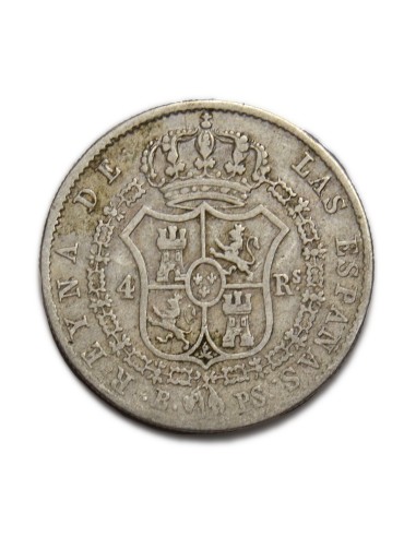 ISABEL II - 4 reales 1841 Barcelona