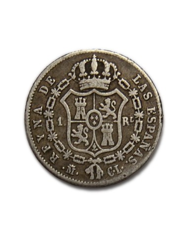 ISABEL II - 1 real 1847 Madrid