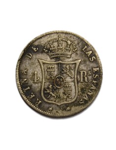 ISABEL II - 4 reales 1861 Madrid 2