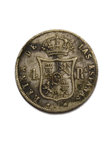 ISABEL II - 4 reales 1861 Madrid
