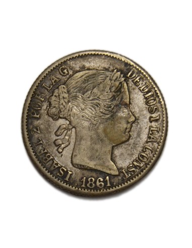 ISABEL II - 4 reales 1861 Madrid