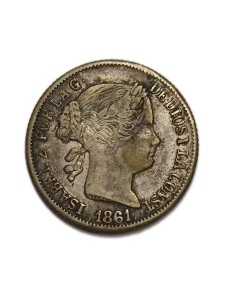 ISABEL II - 4 reales 1861 Madrid