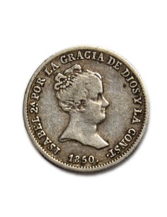 ISABEL II - 1 real 1850 Sevilla