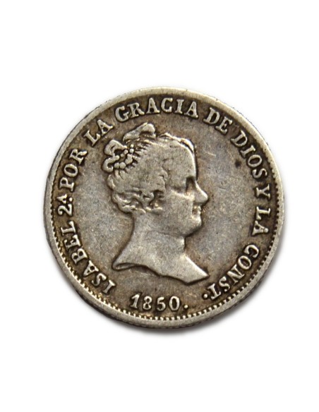 ISABEL II - 1 real 1850 Sevilla