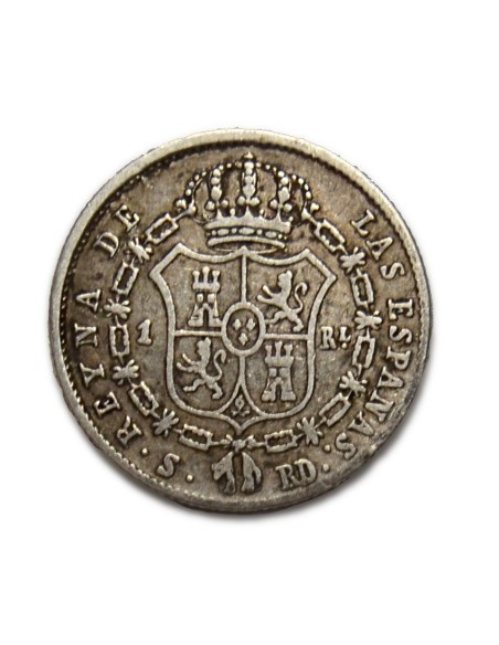 ISABEL II - 1 real 1850 Sevilla