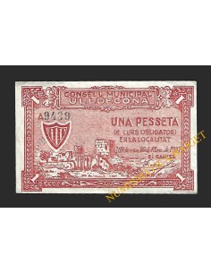 ULLDECONA (Tarragona) - 1 pesseta 1937